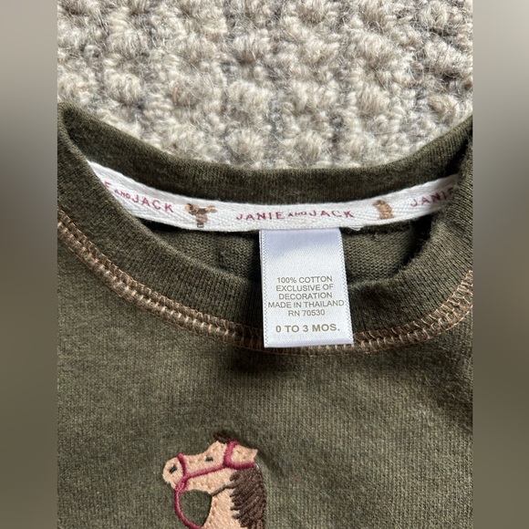 Janie and Jack One Piece Infant Romper Size 0-3 Months - Picture 2 of 5